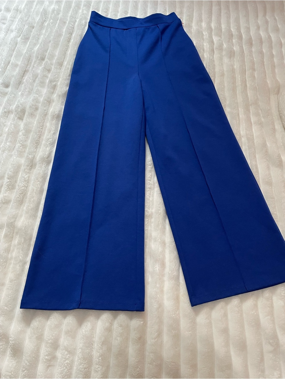 H&M High-Rise Wide Leg Pants in Cobalt Blue - Picture 11 of 14
